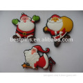 soft pvc 3d different Santa Claus figure fridge magnet